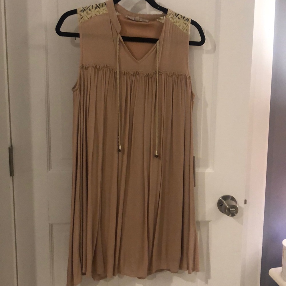 blush color dress